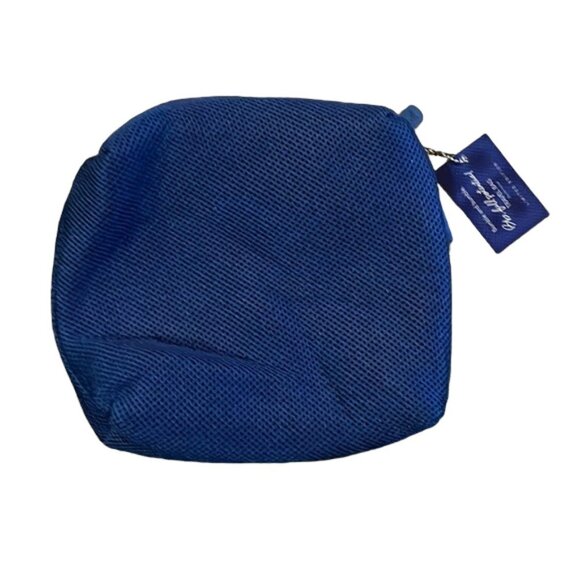 NWT Bumble and Bumble Zipper Top Navy Mesh Toiletry Bag - Picture 2 of 3